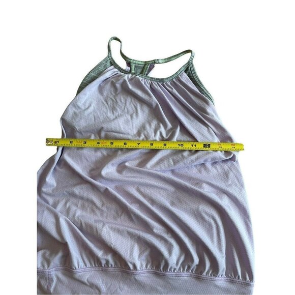 LULULEMON WOMEN SIZE SMALL BRA BUILT IN ACTIVE  Lavender Straps SHIRT - Picture 5 of 7
